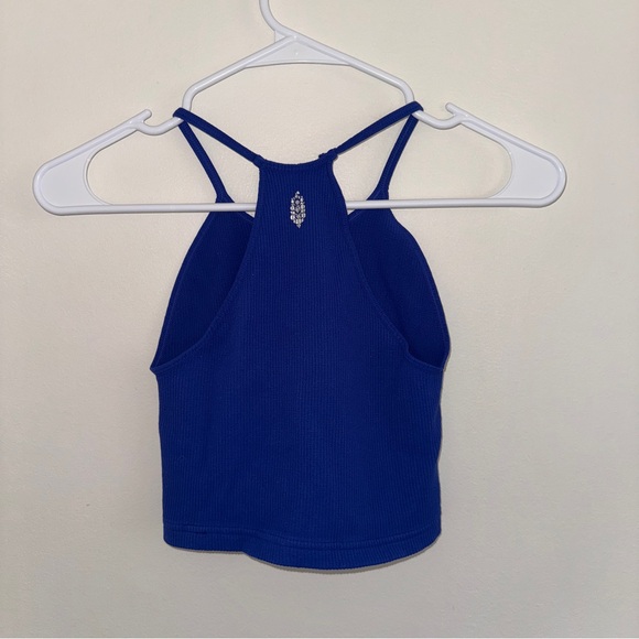Free People Movement Happiness Runs Crop Tank XS/S Blue - Picture 3 of 4